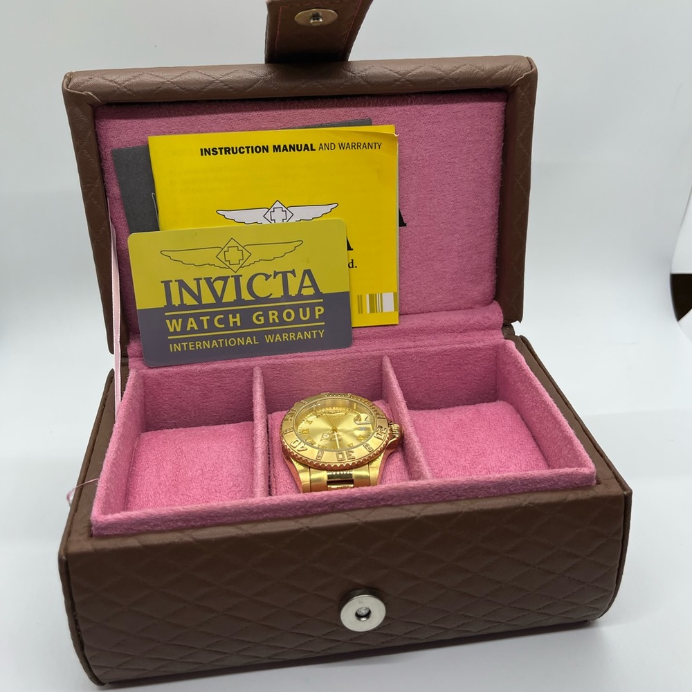 NWT Invicta Angel Gold Watch